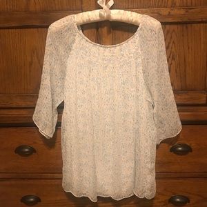Italian Silk Peasant Style Blouse